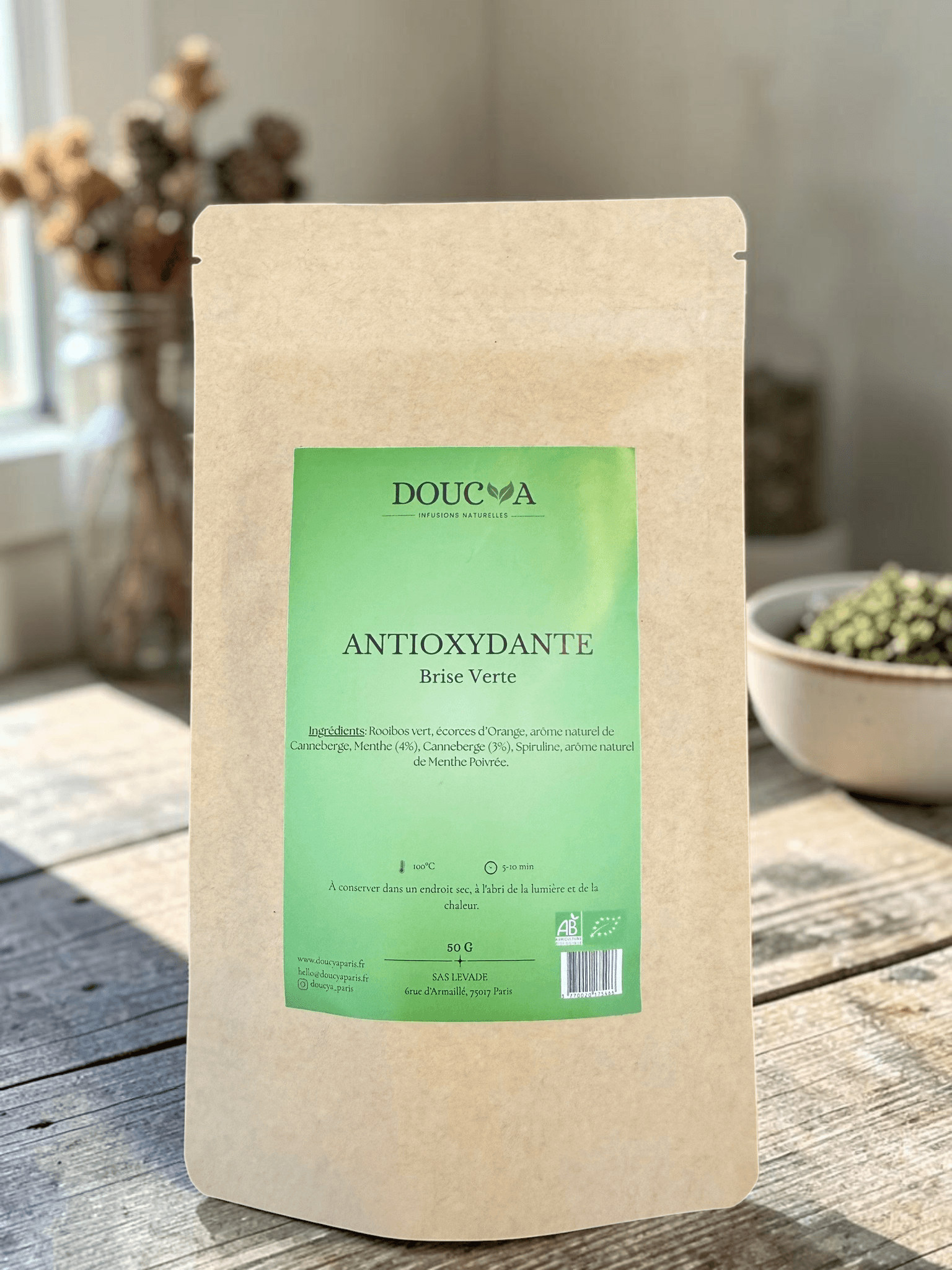 Infusion ANTIOXYDANTE Bio · Rooibos Vert & Fruits ·
