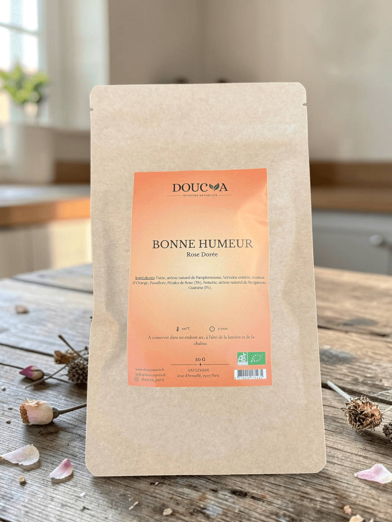 Infusion BONNE HUMEUR Bio · Florale & Réconfortante ·